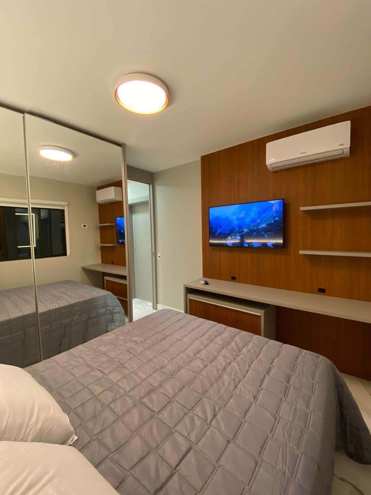 Apartamento Excelente Ap Pe Na Areia Vista Mar Balneário Camboriú Habitación foto